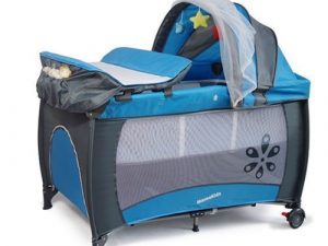 Kids Baby Foldable Trend Yard Bed Cot With Canopy